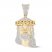 Men’s Diamond Jesus Pendant 1/2 ct tw 10K Yellow Gold