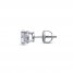 Single Stud Diamond Earring 1/2 ct tw Round-cut 14K White Gold