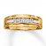 Men's Wedding Band 1/4 ct tw Diamonds 10K Yellow Gold