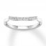 Diamond Wedding Band 1/8 ct tw Round-cut 14K White Gold