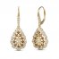 Le Vian Diamond Earrings 1-3/8 ct tw 14K Honey Gold