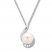 Cultured Pearl Necklace Lab-Created Sapphires Sterling Silver