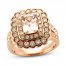 Le Vian Morganite Ring 1-1/4 ct tw Diamonds 14K Strawberry Gold