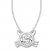 Diamond Solitaire Cat Necklace 1/4 ct Round-cut 10K White Gold