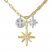 Diamond Star Necklace 1/6 ct tw 10K Yellow Gold/Sterling Silver