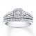 Diamond Bridal Set 1/5 carat tw 10K White Gold