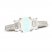 Lab-Created Opal & White Lab-Created Sapphire Three-Stone Ring Sterling Silver