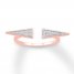 Diamond Deconstructed Ring 1/10 ct tw Round-cut 10K Rose Gold