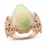 Le Vian Couture Opal Ring 3/4 ct tw Diamonds 18K Strawberry Gold