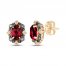 Le Vian Diamond & Rhodolite Earrings 1/10 ct tw Diamonds 14K Honey Gold