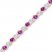 Amethyst and White Topaz Bracelet 10K Rose Gold