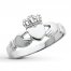 Claddagh Ring 14K White Gold