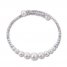 Graduated Cultured Pearl Bangle Sterling Silver