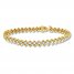 Diamond Bracelet 1 ct tw Round-cut 10K Yellow Gold 7 Length