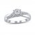 Diamond Engagment Ring 1/3 ct tw 10K White Gold