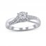 Diamond Engagment Ring 1/3 ct tw 10K White Gold