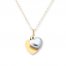 Children's Heart Necklace 14K Two-Tone Gold