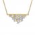 Diamond Necklace 3/8 ct tw Round/Baguette 10K Yellow Gold