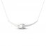 Love + Be Loved Diamond Necklace 1/2 ct tw 10K White Gold