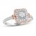 Diamond Engagement Ring 1/2 ct tw Round-cut 14K Two-Tone Gold