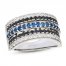 Le Vian Sapphire Ring 1-1/6 ct tw Diamonds 14K Vanilla Gold