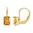 Citrine Earrings 14K Yellow Gold