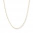 Singapore Chain Necklace 14K Yellow Gold 24" Length