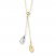 Teardrop Necklace 14K Two-Tone Gold