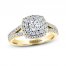 THE LEO Diamond Engagement Ring 1 ct tw Round-cut 14K Two-Tone Gold