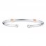 Bangle Bracelet Sterling Silver/14K Gold