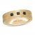 Neil Lane Men's Black Diamond Wedding Band 1/4 ct tw Princess-cut 14K Yellow Gold