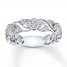 Diamond Ring 3/8 ct tw Round-cut 10K White Gold