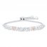 Mom Bolo Bracelet Diamond Accents Sterling Silver/10K Gold