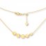 Mini Disk Adjustable Choker Necklace 14K Yellow Gold