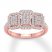 Diamond Engagement Ring 1/2 ct tw Round-cut 10K Rose Gold