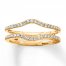 Diamond Enhancer Ring 1/4 ct tw Round-cut 14K Yellow Gold