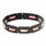 Men's Stainless Steel Bracelet Black/Gold-Tone Ion-Plated 8.75"