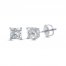 Diamond Earrings 1 ct tw Princess-cut 14K White Gold