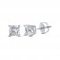 Diamond Earrings 1 ct tw Princess-cut 14K White Gold
