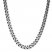 Men's Curb Chain Necklace Stainless Steel/Gray Ion-Plating 22"