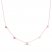 Triangle Necklace 14K Rose Gold 16" to 18" Adjustable