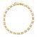 Flat Box Link Bracelet 10K Yellow Gold 7.5" Length