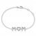 Mom Bracelet White Lab-Created Sapphire Sterling Silver 7.5"