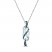 Infinity Knot Necklace 1/10 ct tw Diamonds Sterling Silver