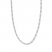 18" Figaro Chain Necklace 14K White Gold Appx. 3.2mm