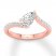 Pear-Shaped Diamond Engagement Ring 7/8 ct tw 14K Rose Gold