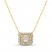 Diamond Necklace 1/5 ct tw Baguette & Round-cut 10K Yellow Gold 17"
