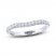 THE LEO Diamond Wedding Band 1/4 ct tw Round-cut 14K White Gold