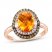 Le Vian Citrine Ring 1/3 ct tw Diamonds 14K Strawberry Gold
