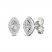 Diamond Earrings 1/3 ct tw Marquise/Round-Cut 10K White Gold